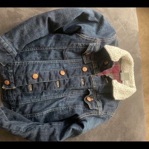H&M Denim Jacket Coat Size 8-9 Used